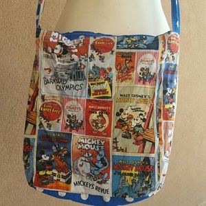 Handmade vintage Mickey Mouse  crossbody bag